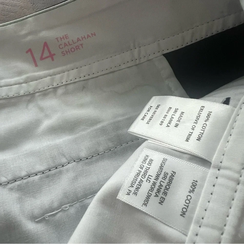 Lilly Pulitzer True Navy Callahan Shorts 100% Cotton - Picture 3 of 4